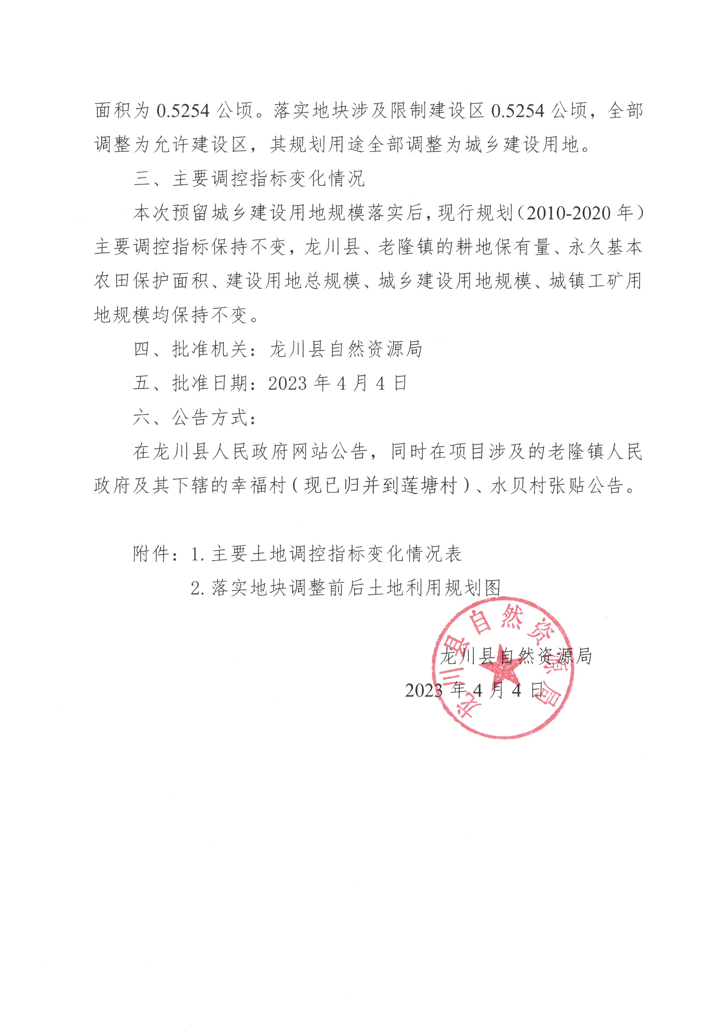 關(guān)于《河源市龍川縣預(yù)留城鄉(xiāng)建設(shè)用地規(guī)模使用審批表（老隆鎮(zhèn)幸福村、水貝村）》成果的公告-2.jpg